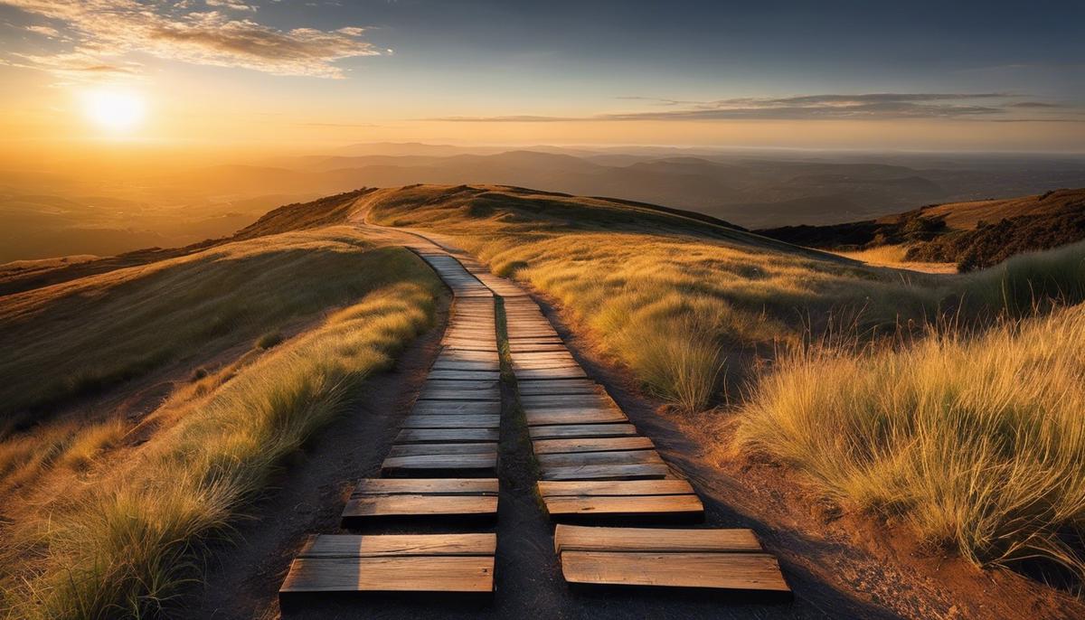 A series of steps on a road leading to a successful sponsorship negotiation